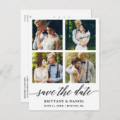 書道4モダンの写真が日付を救う ポストカード (正面/裏面)