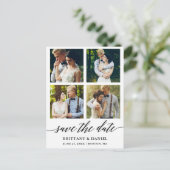 書道4モダンの写真が日付を救う ポストカード (スタンド正面)