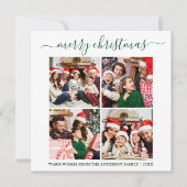 書道4写真スノーフレーク緑の広場 シーズンカード (正面)