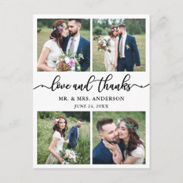 書道4 フォト ウェディング フォト サンクス ポストカード