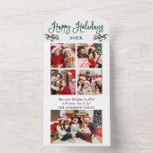 書道5写真オールインワンホリデーカード オールインワン招待状 (内側)