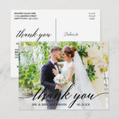 書道 ウェディング フォト 花嫁 花婿 感謝 B ポストカード (正面/裏面)