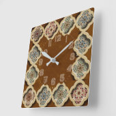 書道 スクエア壁時計 (傾斜)