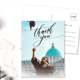 書道 フォト 卒業 ありがとうカード ポストカード