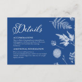 書道&フローラマルセイユブルー結婚ズ エンクロージャーカード (正面)