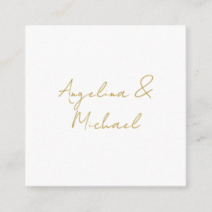 書道 プロフェッショナル エレガント ゴールド カラー エンクロージャーカード