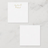 書道 プロフェッショナル エレガント ゴールド カラー ノートカード (正面/裏面)