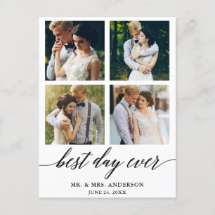 書道 ベスト デイ エバー 結婚式 フォト サンクス ポストカード