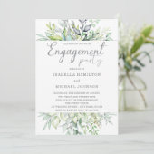 書道 ボタニカル 婚約 パーティー 招待状 (スタンド正面)