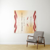 書道 秋の葉 ブライダルシャワー ウェルカム タペストリー (インサイチュ(横))