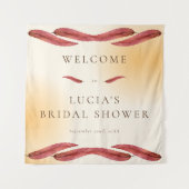 書道 秋の葉 ブライダルシャワー ウェルカム タペストリー (正面)