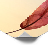 書道 秋の葉 ブライダルシャワー ウェルカム ポスター (角)