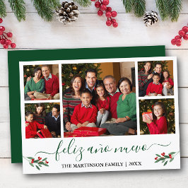 書道Feliz Ano Nuevo 5 Photo Holly Green シーズンカード