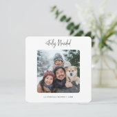 書道Feliz Navidadクリスマスフォト シーズンカード (スタンド正面)