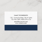 書道Nibバラ金ゴールドフリーライター 名刺 (裏面)