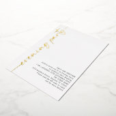 書道QRコード夕べ結婚パーティー実在 箔招待状 (回転した状態)