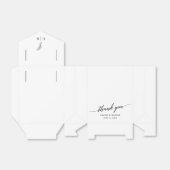 書道Thank You'結婚's Monogram フェイバーボックス (折り畳みなし)