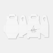 書道Thank You'結婚's Monogram Gable フェイバーボックス (折り畳みなし)