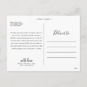 書道What a Year Berry Red Photo Collage シーズンポストカード (裏面)