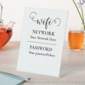 書道wifiパスワード 台座サイン (インサイチュ)