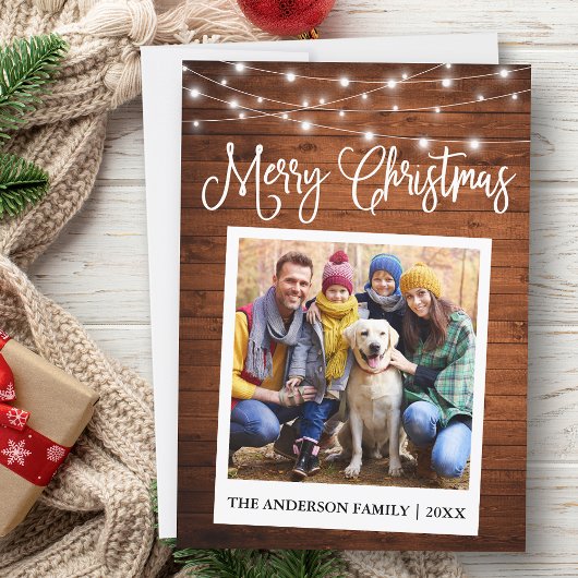 書道Wood Lightsインスタントカメラ写真 シーズンカード