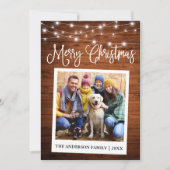 書道Wood Lightsインスタントカメラ写真 シーズンカード (正面)