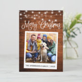 書道Wood Lightsインスタントカメラ写真 シーズンカード (スタンド正面)