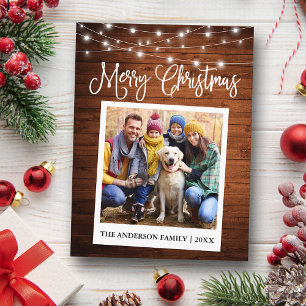 書道Wood Lightsインスタントカメラ写真 ポストカード