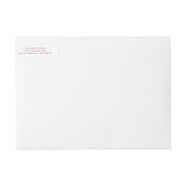 書道XOXOのエレガントなバレンタインデー ラップアラウンドラベル (正面)