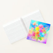 書開花：カスタマイズ可能な正方形の日記 ノートブック (内部)