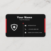 書類に記入された顧客名刺 名刺 (正面)