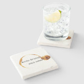 書飲Edit Sober Peter De Vries引用文 ストーンコースター (横)