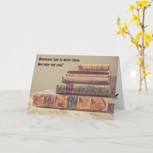 書 カード (黄色い花)