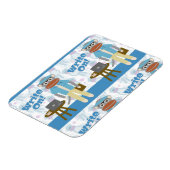 書!ライターソックサル作家おもしろい マグネット (左側)