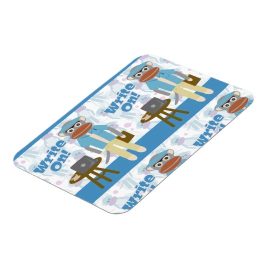 書!ライターソックサル作家おもしろい マグネット (左側)