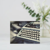 書、ヴィンテージタイプライター葉書 ポストカード (スタンド正面)