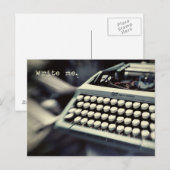 書、ヴィンテージタイプライター葉書 ポストカード (正面/裏面)