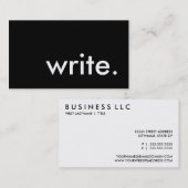 書 名刺 (正面/裏面)