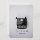 「書 Your Story空白の」招待状カード 招待状 (正面/裏面)