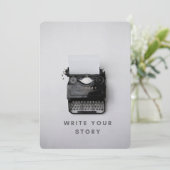 「書 Your Story空白の」招待状カード 招待状 (スタンド正面)