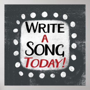 書A Song Todayポスターウォールアート ポスター
