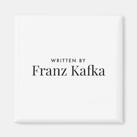 書by Franz Kafka マグネット (正面)