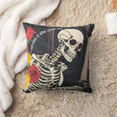 書Rest, Repeat：スケルトン枕 クッション (ブランケット)