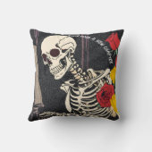 書Rest, Repeat：スケルトン枕 クッション (裏面)