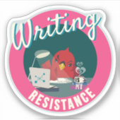 「書s is My Resistance」コンパクトサークル シール (正面)