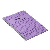 書Vision Purple水玉模様Vision Journal ノートブック (右側)