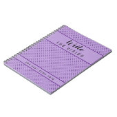 書Vision Purple水玉模様Vision Journal ノートブック (左側)