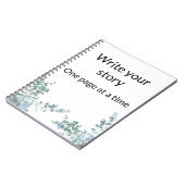 書Your Story – フォトノートブやる気を起こさせるック ノートブック (左側)