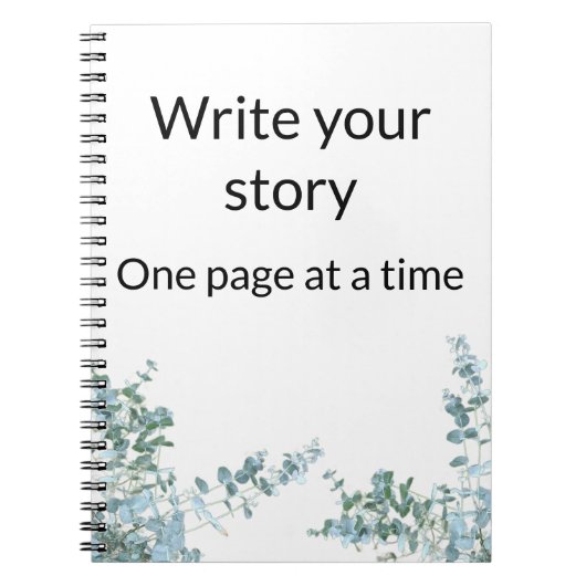 書Your Story – フォトノートブやる気を起こさせるック ノートブック (正面)