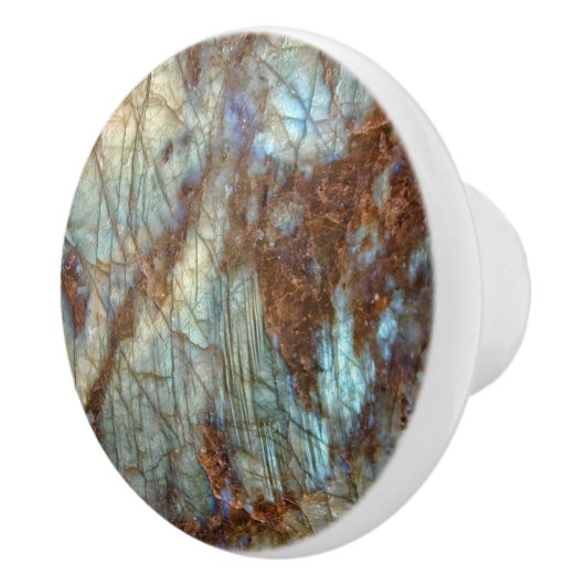 曹灰長石によって印刷される水晶引出しの引き-ハンドル セラミックノブ (右)